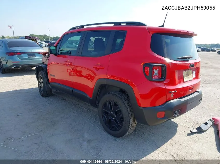 2018 Jeep Renegade Upland Edition 4X4 VIN: ZACCJBAB2JPH59055 Lot: 40142664