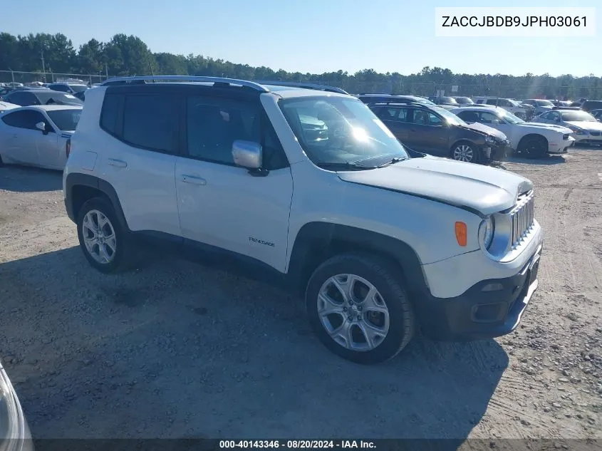 ZACCJBDB9JPH03061 2018 Jeep Renegade Limited