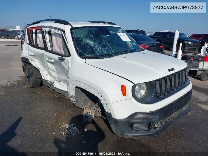 2018 Jeep Renegade Altitude Fwd VIN: ZACCJABB7JPG73877 Lot: 40170014