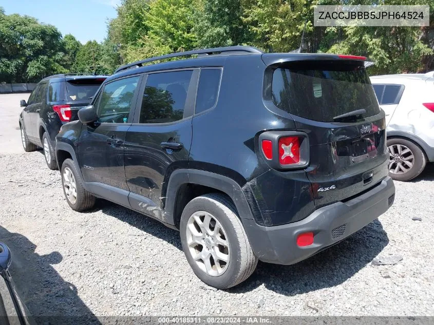 2018 Jeep Renegade Latitude 4X4 VIN: ZACCJBBB5JPH64524 Lot: 40185311