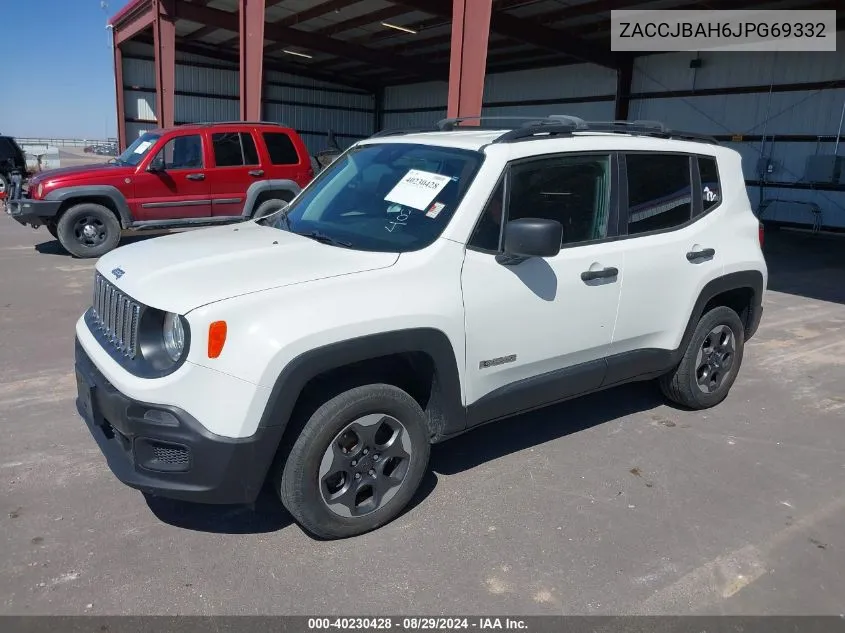 ZACCJBAH6JPG69332 2018 Jeep Renegade Sport 4X4