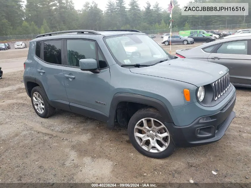 2018 Jeep Renegade Latitude VIN: ZACCJBBB8JPH16516 Lot: 40238264