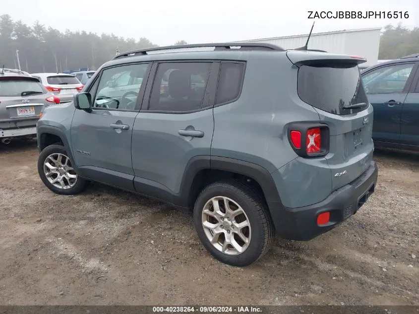 2018 Jeep Renegade Latitude VIN: ZACCJBBB8JPH16516 Lot: 40238264