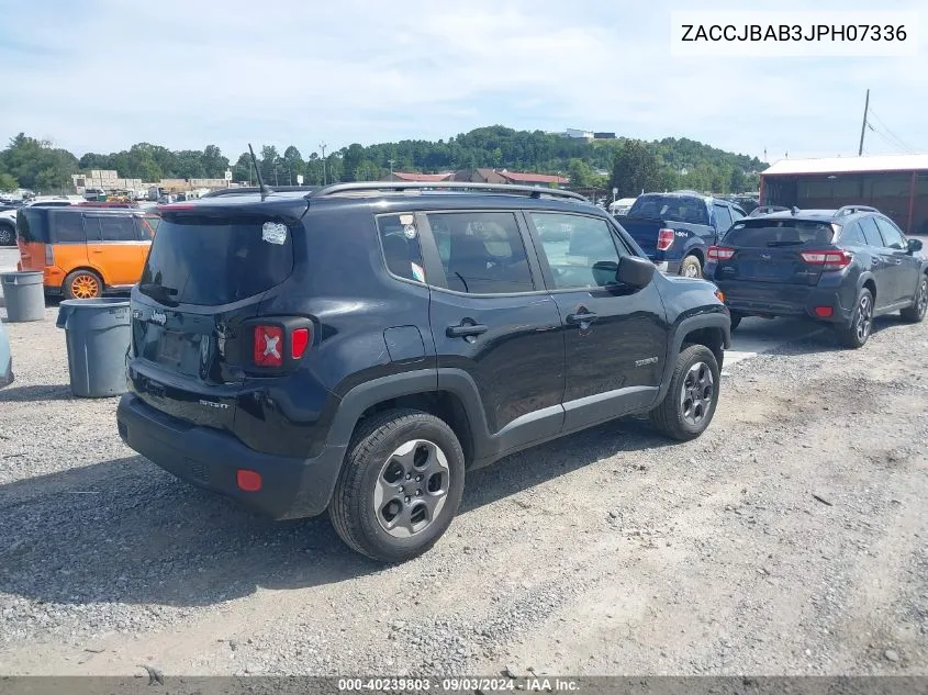 2018 Jeep Renegade Sport 4X4 VIN: ZACCJBAB3JPH07336 Lot: 40239803