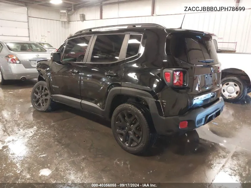 ZACCJBBB0JPH78699 2018 Jeep Renegade Altitude 4X4