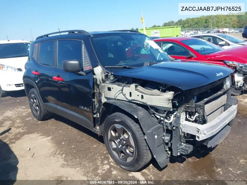 2018 Jeep Renegade Sport Fwd VIN: ZACCJAAB7JPH76525 Lot: 40367983