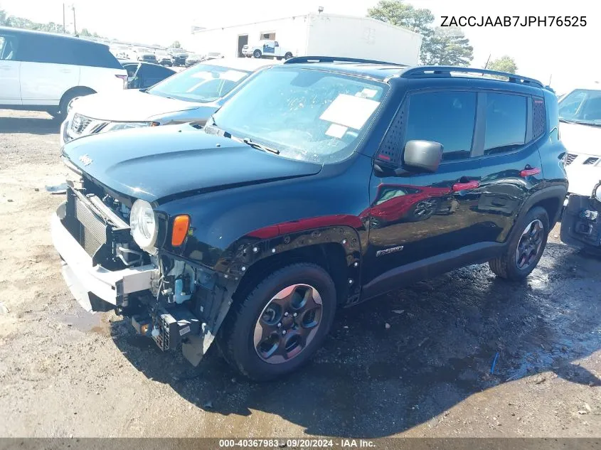 2018 Jeep Renegade Sport Fwd VIN: ZACCJAAB7JPH76525 Lot: 40367983