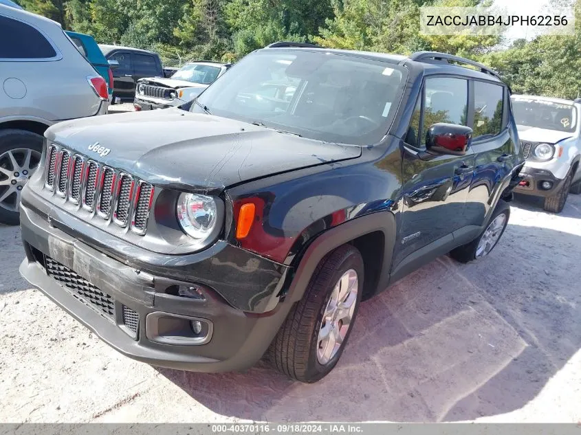 2018 Jeep Renegade Latitude VIN: ZACCJABB4JPH62256 Lot: 40370116