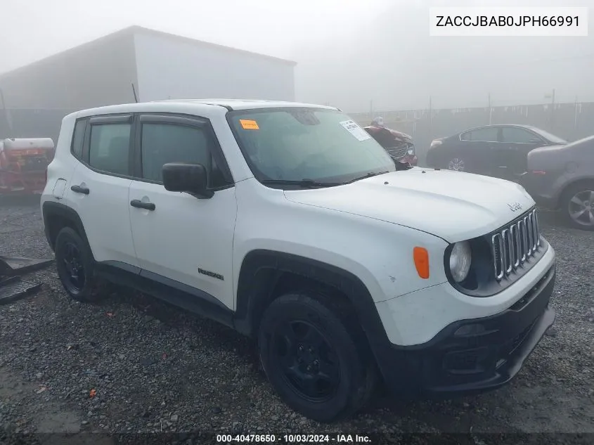 2018 Jeep Renegade Sport 4X4 VIN: ZACCJBAB0JPH66991 Lot: 40478650