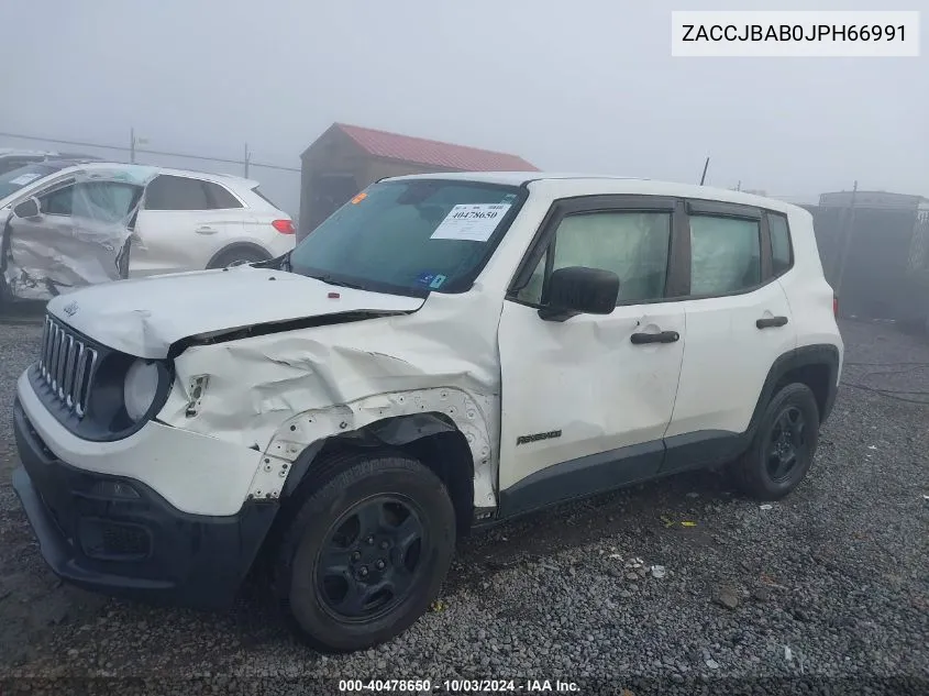 ZACCJBAB0JPH66991 2018 Jeep Renegade Sport 4X4