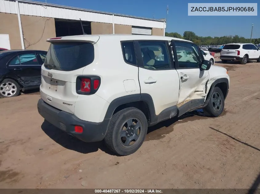 ZACCJBAB5JPH90686 2018 Jeep Renegade Sport 4X4