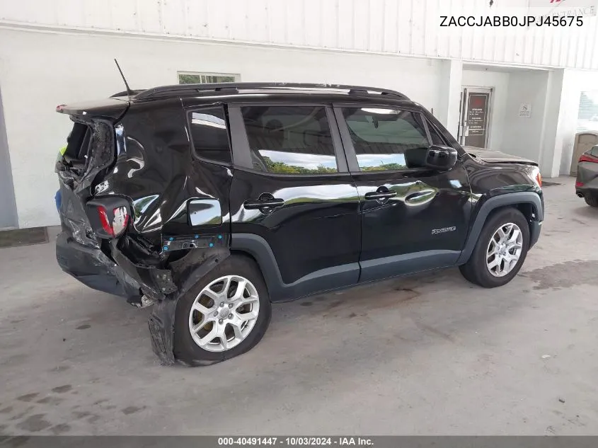 ZACCJABB0JPJ45675 2018 Jeep Renegade Latitude Fwd