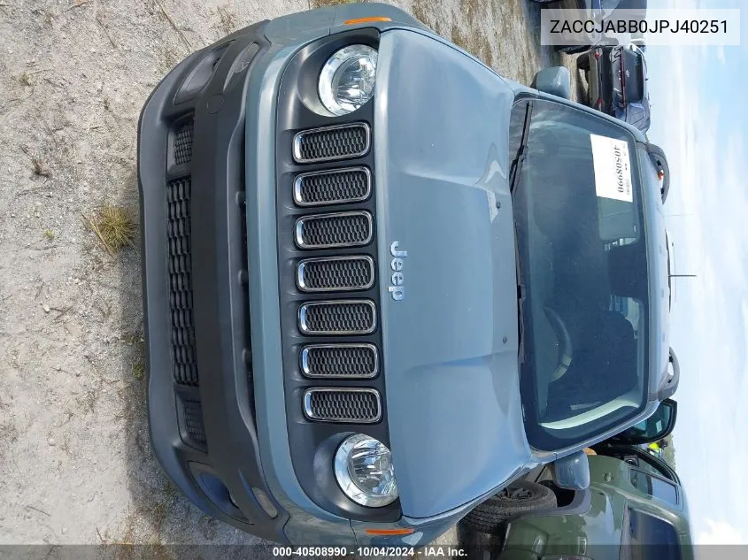 ZACCJABB0JPJ40251 2018 Jeep Renegade Latitude Fwd