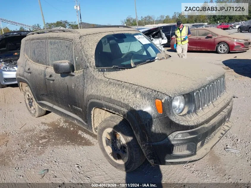 2018 Jeep Renegade Sport 4X4 VIN: ZACCJBAB3JPJ71226 Lot: 40579269