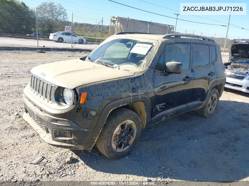 ZACCJBAB3JPJ71226 2018 Jeep Renegade Sport 4X4