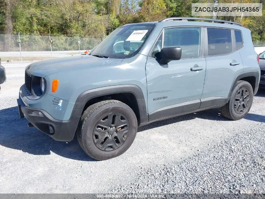 2018 Jeep Renegade Sport VIN: ZACCJBAB3JPH54365 Lot: 40590607