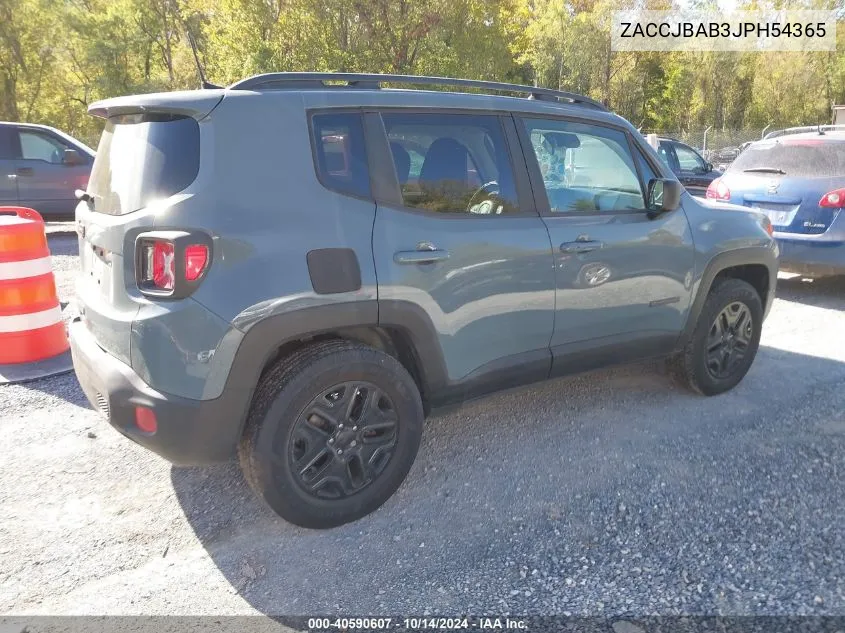 2018 Jeep Renegade Sport VIN: ZACCJBAB3JPH54365 Lot: 40590607