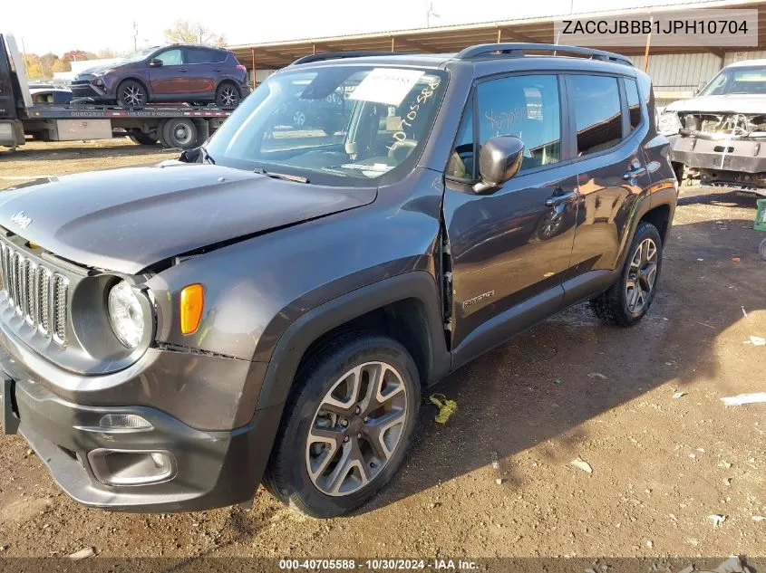 2018 Jeep Renegade Latitude 4X4 VIN: ZACCJBBB1JPH10704 Lot: 40705588