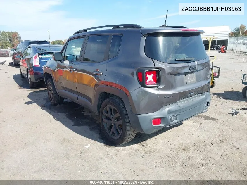 2018 Jeep Renegade Altitude 4X4 VIN: ZACCJBBB1JPH03963 Lot: 40711831