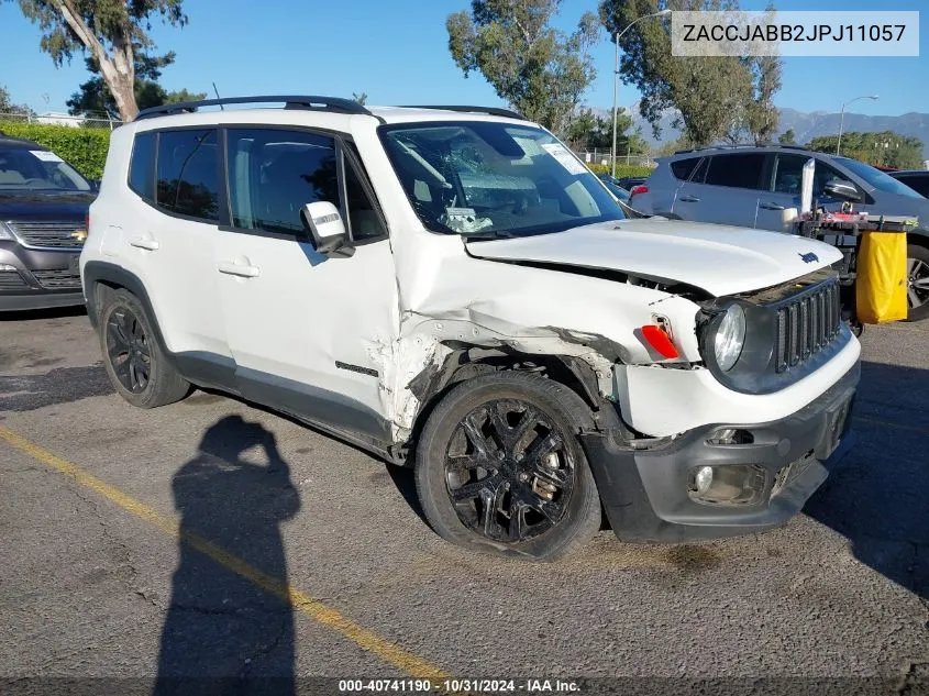 2018 Jeep Renegade Altitude Fwd VIN: ZACCJABB2JPJ11057 Lot: 40741190