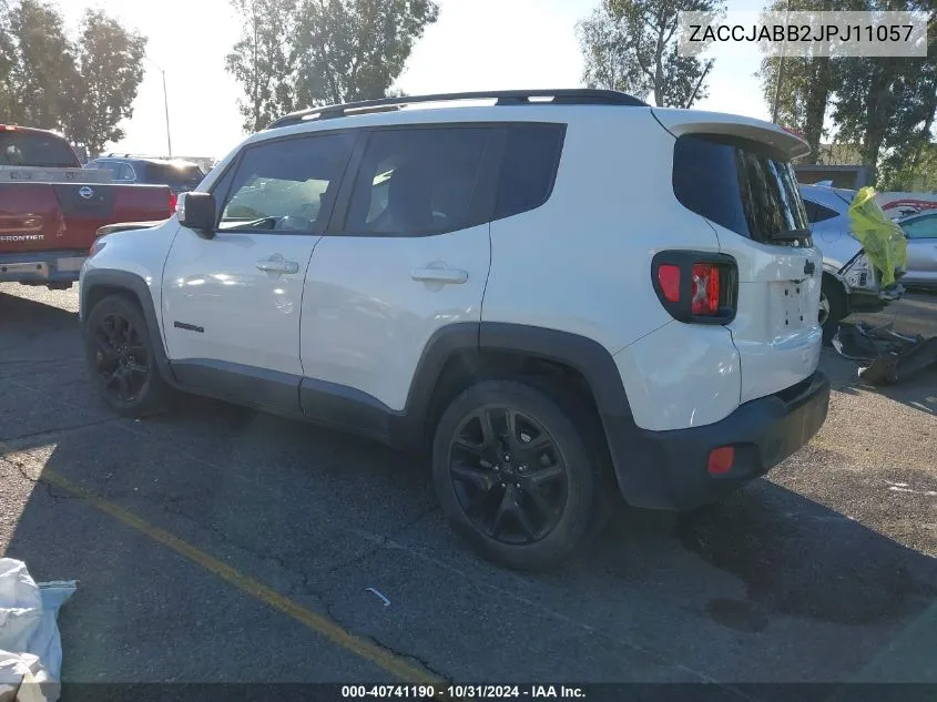 2018 Jeep Renegade Altitude Fwd VIN: ZACCJABB2JPJ11057 Lot: 40741190