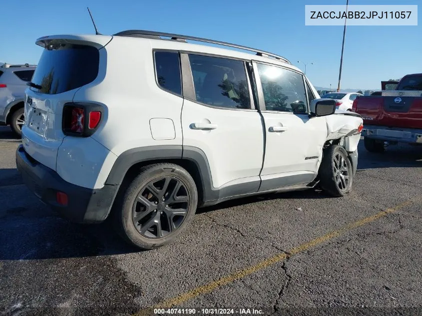 2018 Jeep Renegade Altitude Fwd VIN: ZACCJABB2JPJ11057 Lot: 40741190