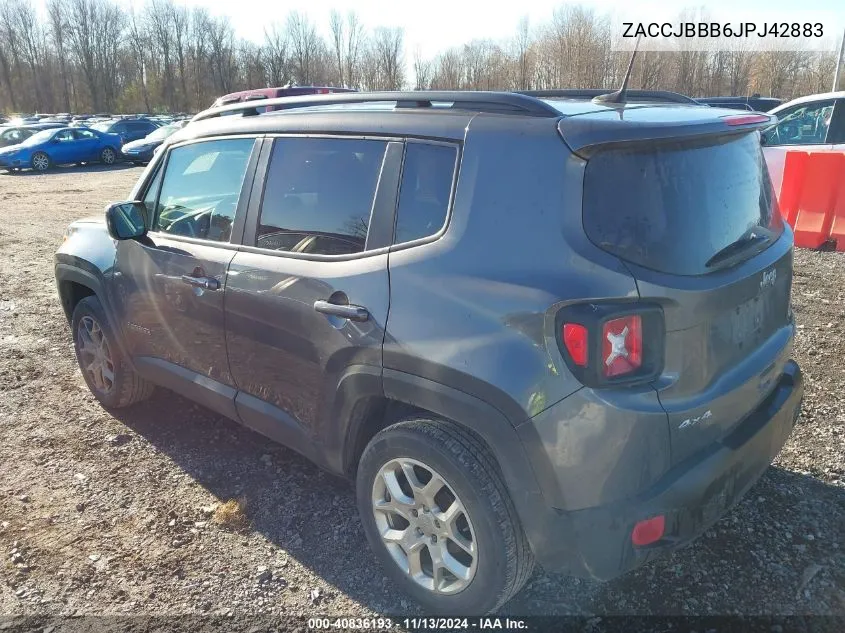 ZACCJBBB6JPJ42883 2018 Jeep Renegade Latitude 4X4