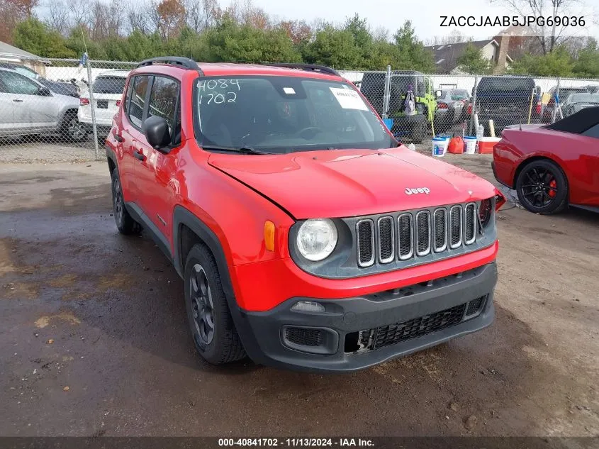 ZACCJAAB5JPG69036 2018 Jeep Renegade Sport Fwd