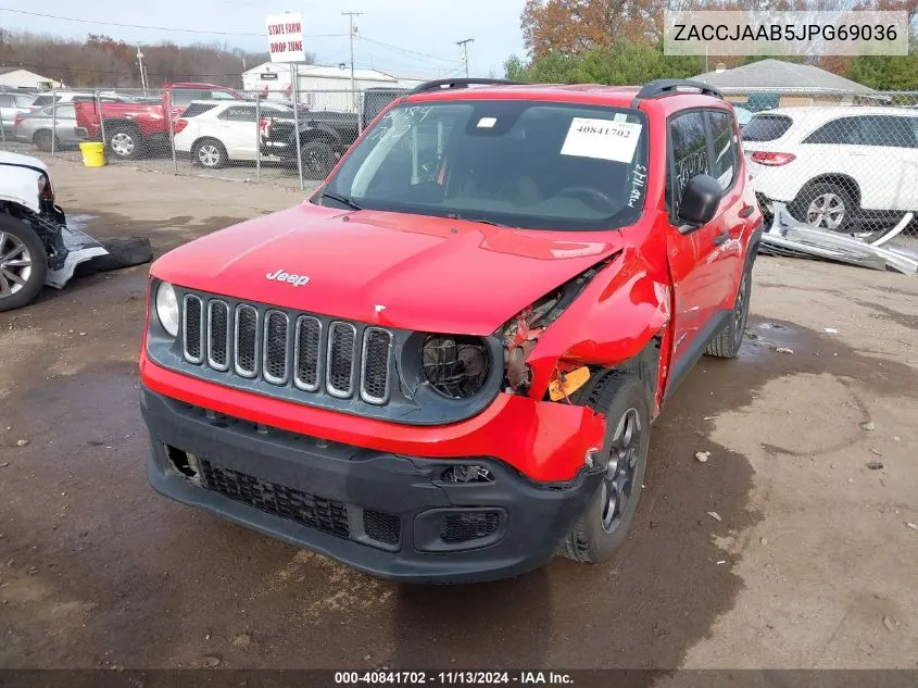 ZACCJAAB5JPG69036 2018 Jeep Renegade Sport Fwd