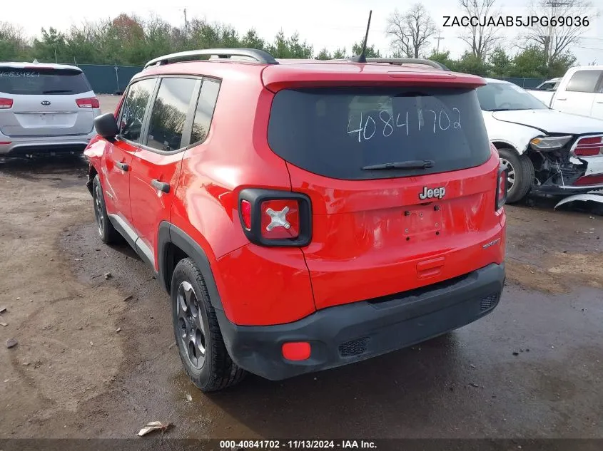 ZACCJAAB5JPG69036 2018 Jeep Renegade Sport Fwd