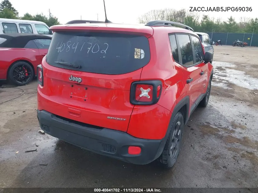 ZACCJAAB5JPG69036 2018 Jeep Renegade Sport Fwd