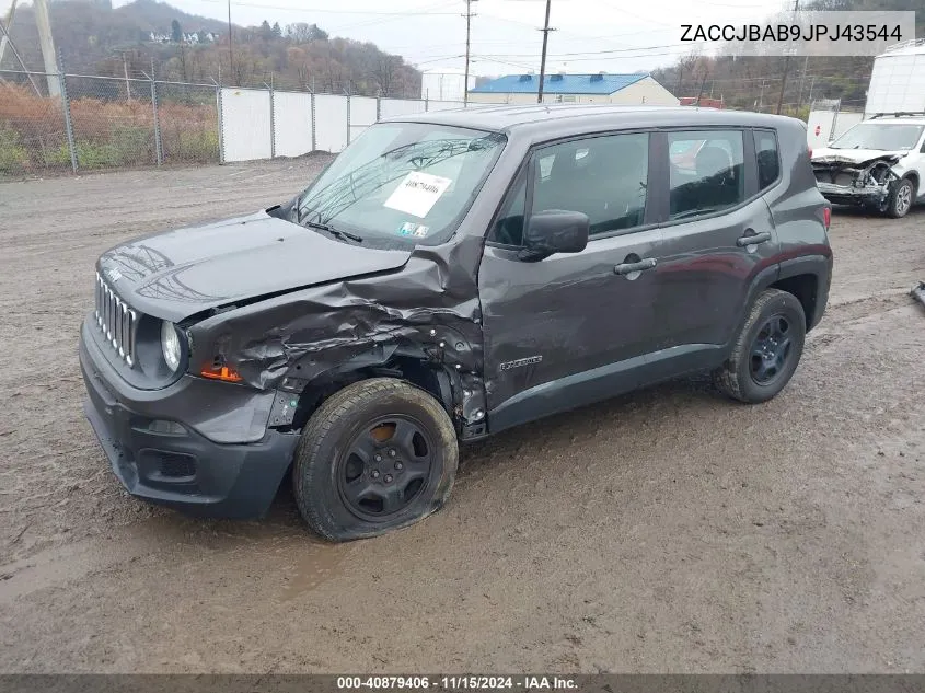 2018 Jeep Renegade Sport 4X4 VIN: ZACCJBAB9JPJ43544 Lot: 40879406