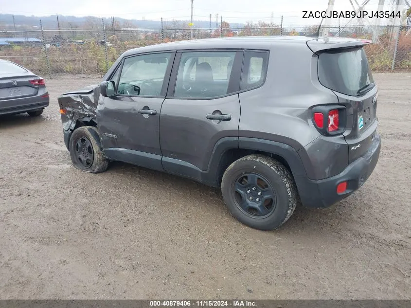 2018 Jeep Renegade Sport 4X4 VIN: ZACCJBAB9JPJ43544 Lot: 40879406