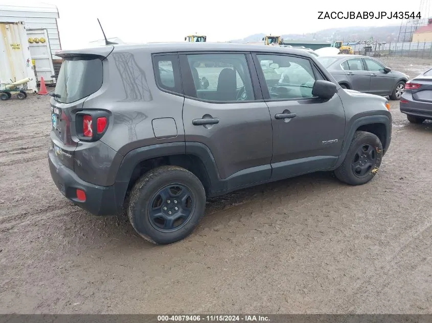 2018 Jeep Renegade Sport 4X4 VIN: ZACCJBAB9JPJ43544 Lot: 40879406