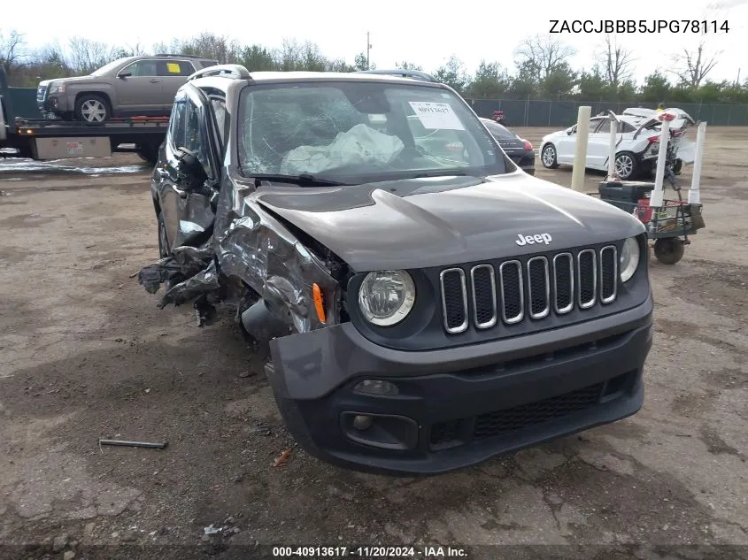 ZACCJBBB5JPG78114 2018 Jeep Renegade Latitude 4X4