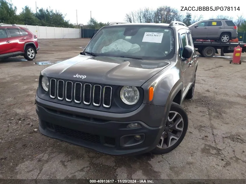 ZACCJBBB5JPG78114 2018 Jeep Renegade Latitude 4X4