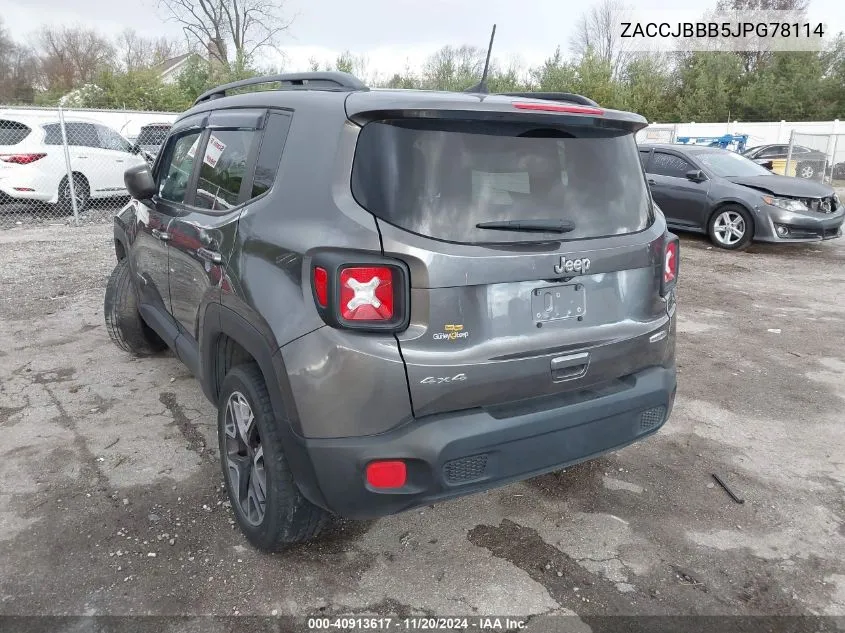 ZACCJBBB5JPG78114 2018 Jeep Renegade Latitude 4X4