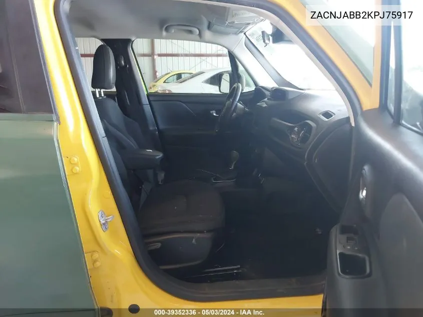 ZACNJABB2KPJ75917 2019 Jeep Renegade Altitude Fwd