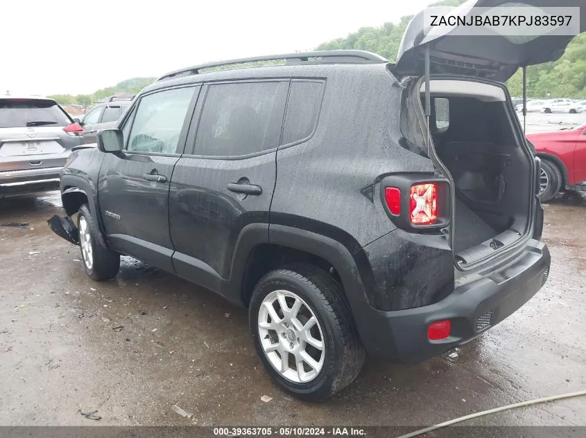 ZACNJBAB7KPJ83597 2019 Jeep Renegade Sport 4X4