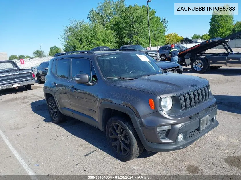 2019 Jeep Renegade Altitude 4X4 VIN: ZACNJBBB1KPJ85733 Lot: 39454634