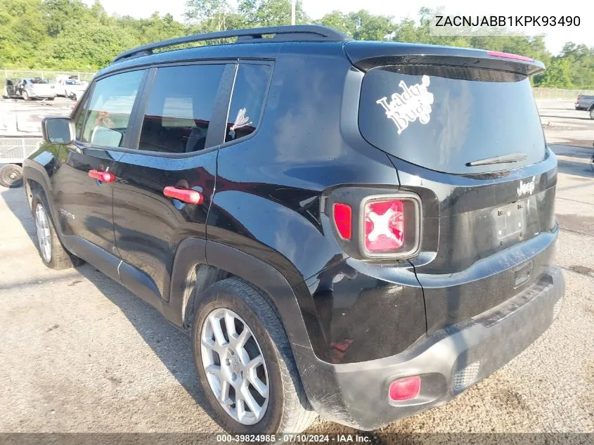 ZACNJABB1KPK93490 2019 Jeep Renegade Latitude Fwd