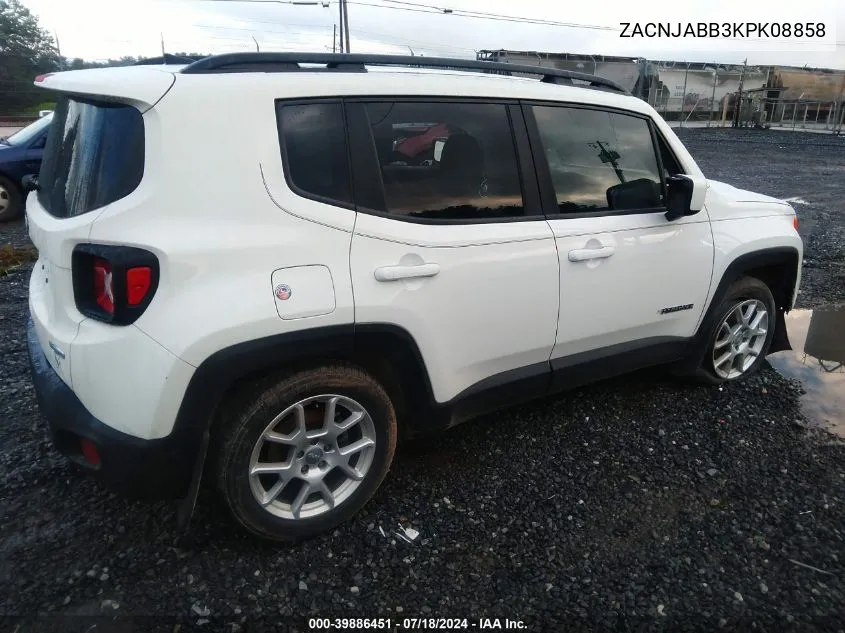 ZACNJABB3KPK08858 2019 Jeep Renegade Latitude Fwd