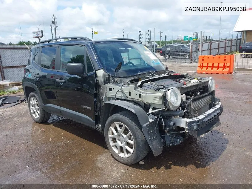 2019 Jeep Renegade Sport 4X4 VIN: ZACNJBAB9KPJ95038 Lot: 39887572