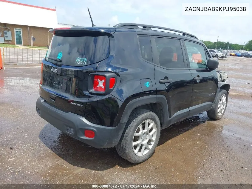 ZACNJBAB9KPJ95038 2019 Jeep Renegade Sport 4X4