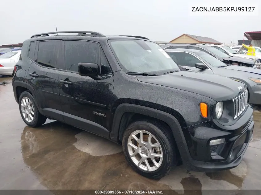 2019 Jeep Renegade Latitude Fwd VIN: ZACNJABB5KPJ99127 Lot: 39889356