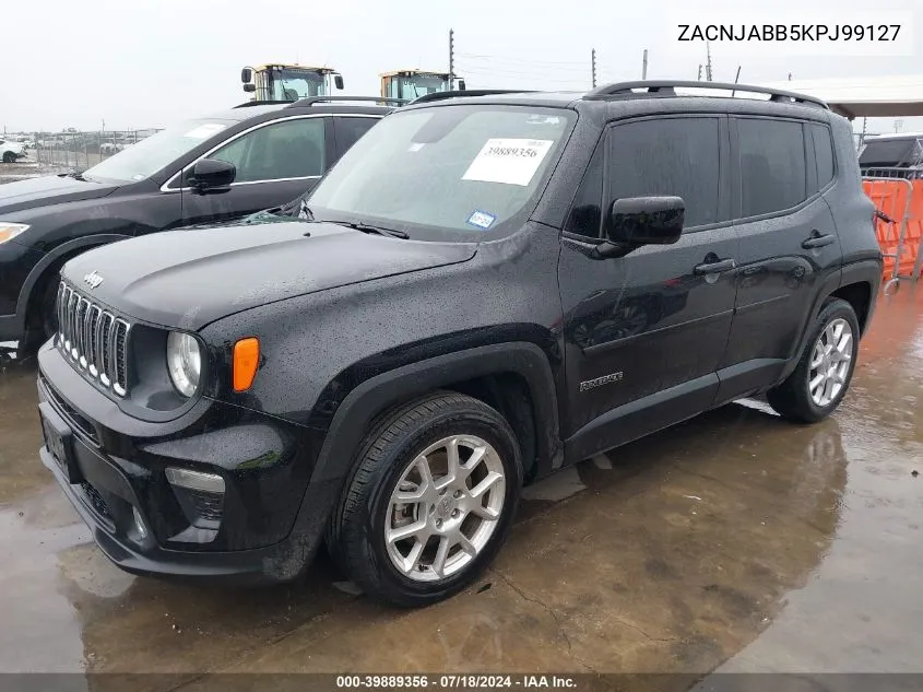 2019 Jeep Renegade Latitude Fwd VIN: ZACNJABB5KPJ99127 Lot: 39889356