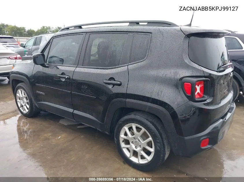 2019 Jeep Renegade Latitude Fwd VIN: ZACNJABB5KPJ99127 Lot: 39889356