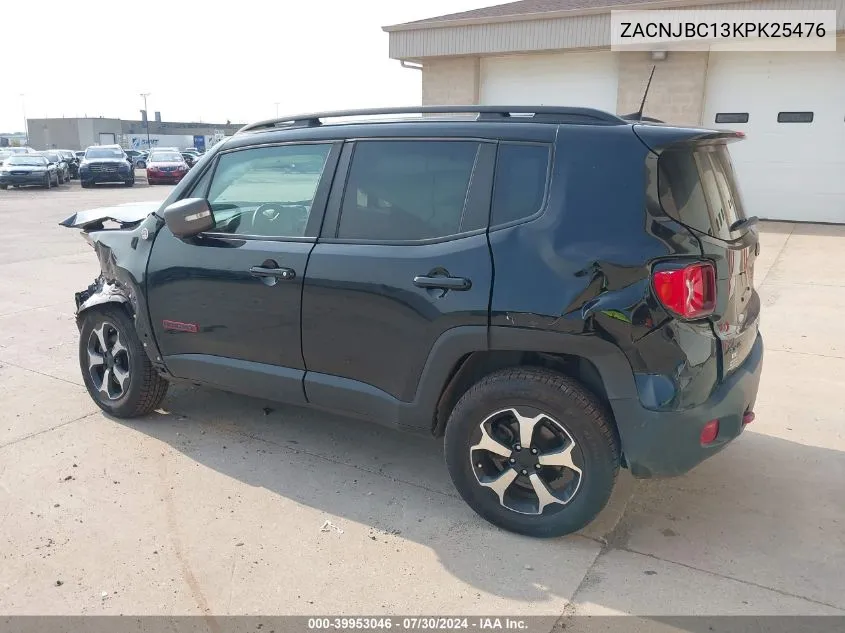 ZACNJBC13KPK25476 2019 Jeep Renegade Trailhawk 4X4