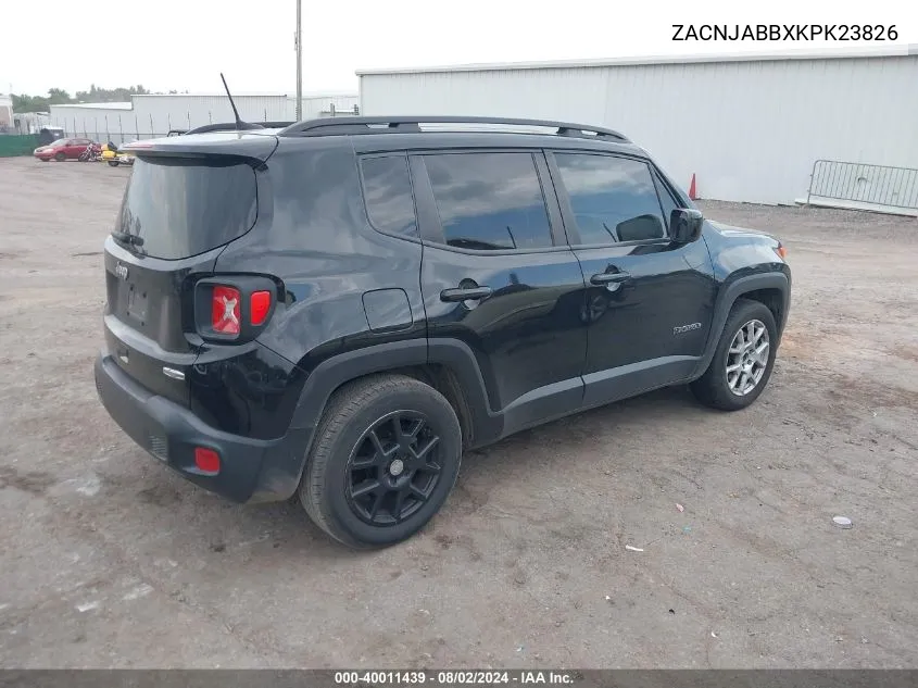 ZACNJABBXKPK23826 2019 Jeep Renegade Latitude Fwd