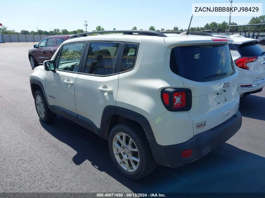 ZACNJBBB8KPJ98429 2019 Jeep Renegade Latitude 4X4